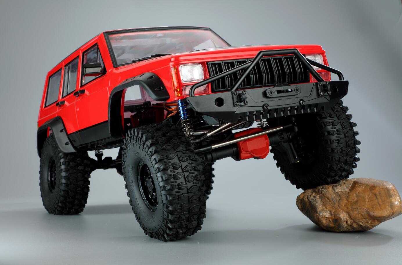 Running Gear In A Car - Axing RCクローラー、チェロキーロッククローラーRTR、313mmホイールベース、ハイ/ロースピードギア、デフロック対応、すぐに走行可能