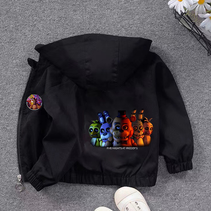 Running Gear For Kids - Fnafs フード付きジャケット男の子女の子ファイブナイツフレディーズコート子供秋春アウタースポーツ長袖服誕生日ギフト