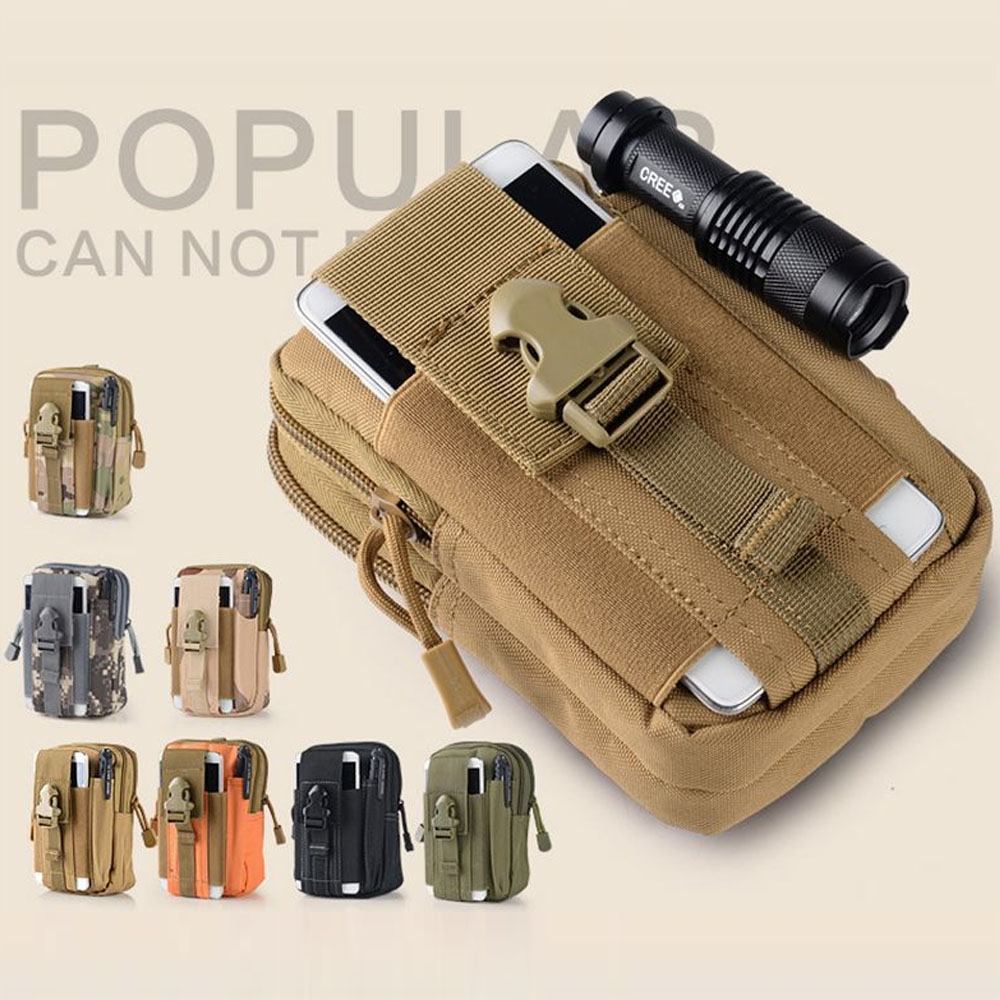 Running Gear Backpack - 戦術的な小型吊り下げバッグ、アウトドアレジャーミニ多機能ランニングスポーツ防水携帯電話バッグ、ブラック戦術ウエストバッグ