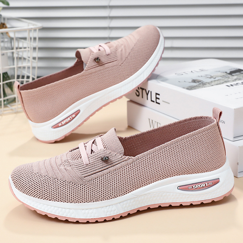Running Gear Woman - 女性用オーバーサイズカジュアルシューズ、通気性のあるシングルシューズ、片足用布製シューズ、快適なアウトドアランニングシューズ
