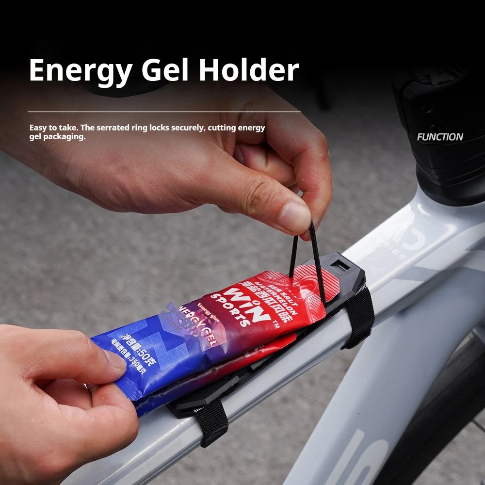 Energy Gel Pack - 自転車エナジーゲルホルダーロードおよびマウンテンバイク収納ボックスエナジーバー弾性バックルサイクリングアクセサリーポータブル