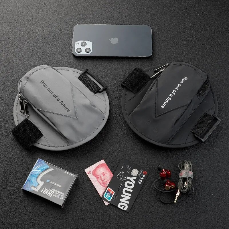 Running Gear Backpack - 男性と女性のための反射携帯電話アームバッグ、安全手首バッグ、アウトドアスポーツ、ランニング、フィットネス、ナイトランニング、6.5インチ