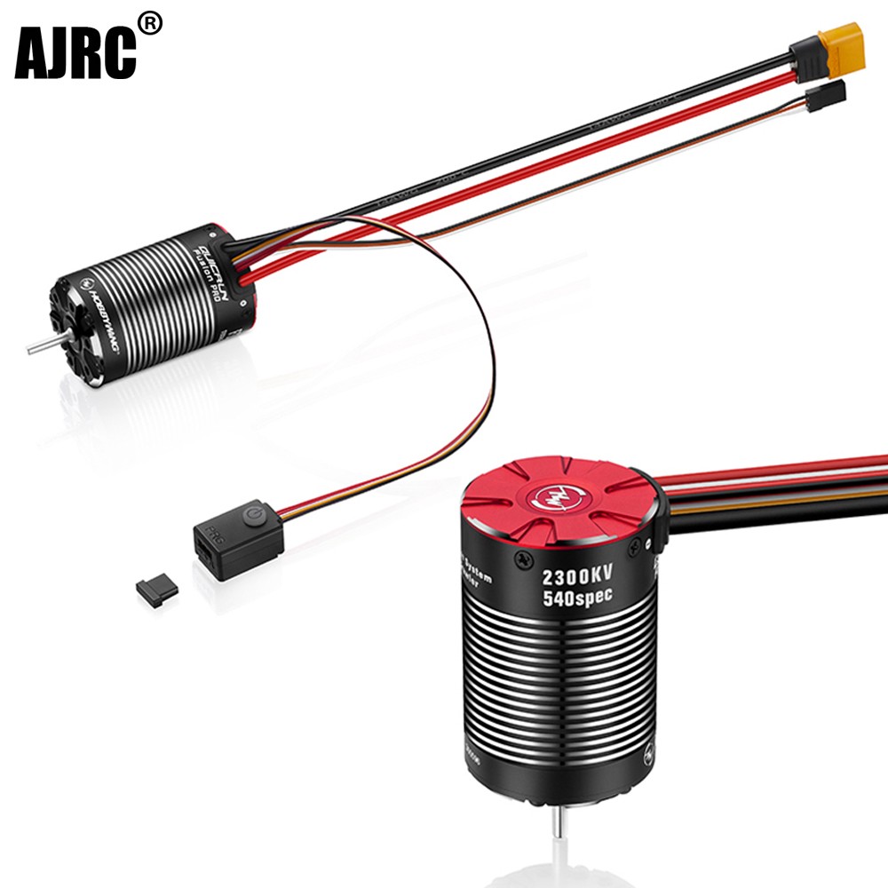 Running Gear In A Car - Hobbywing-リモートコントロールカーモーター2-in-1,ブラシレスモーター付き,耐水性,2300kv,クローラー用,自動車部品