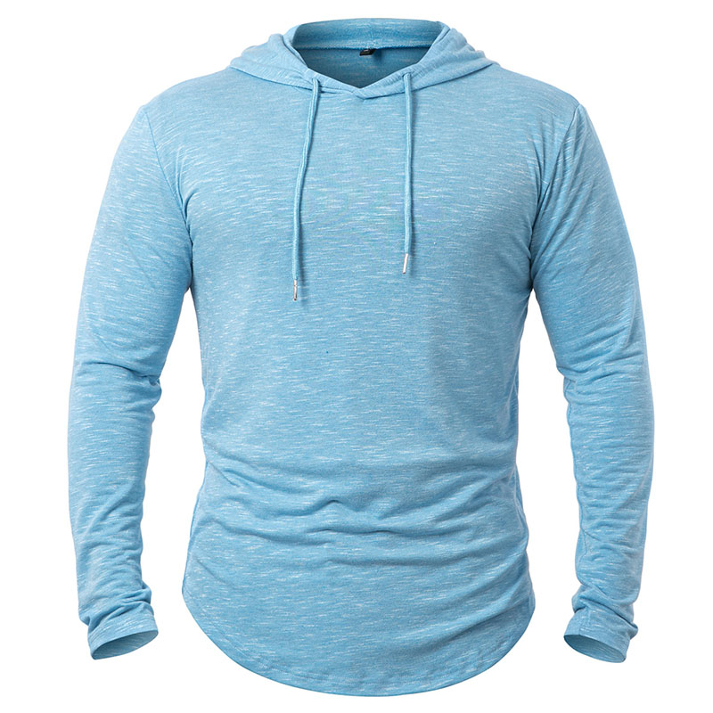 メンズ軽量長袖アスレチックパーカー、ワークアウトスポーツフー - Running Gear Long Sleeve のレビューと価格