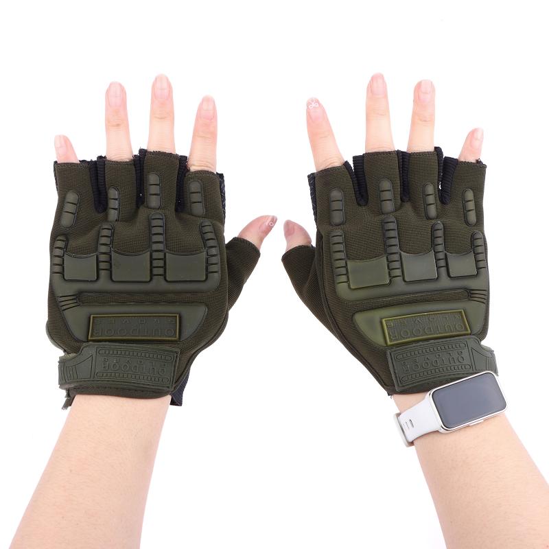 通気性のあるハーフフィンガーキッズグローブ滑り止め耐衝撃サイ - Running Gear Girls のレビューと価格