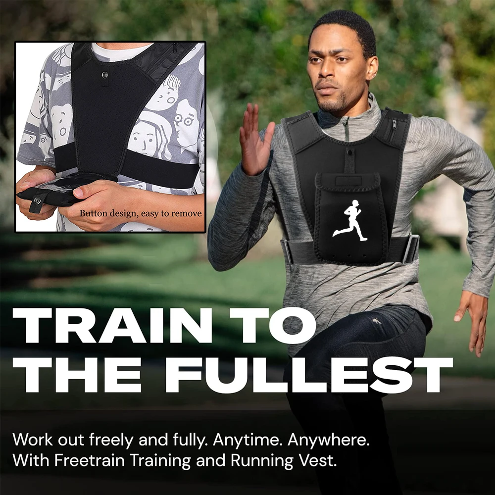調節可能なランニングベスト携帯電話ホルダー、男性女性用、キー - Running Gear Satisfy のレビューと価格
