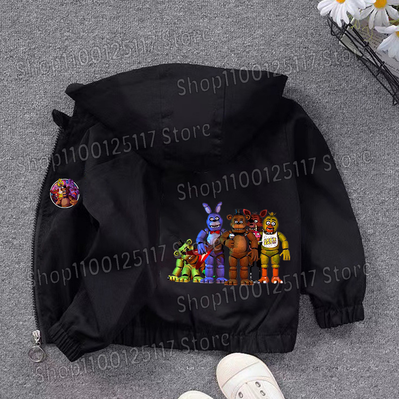 Fnafs フード付きジャケット男の子女の子ファイブナイツフ - Running Gear For Kids のレビューと価格