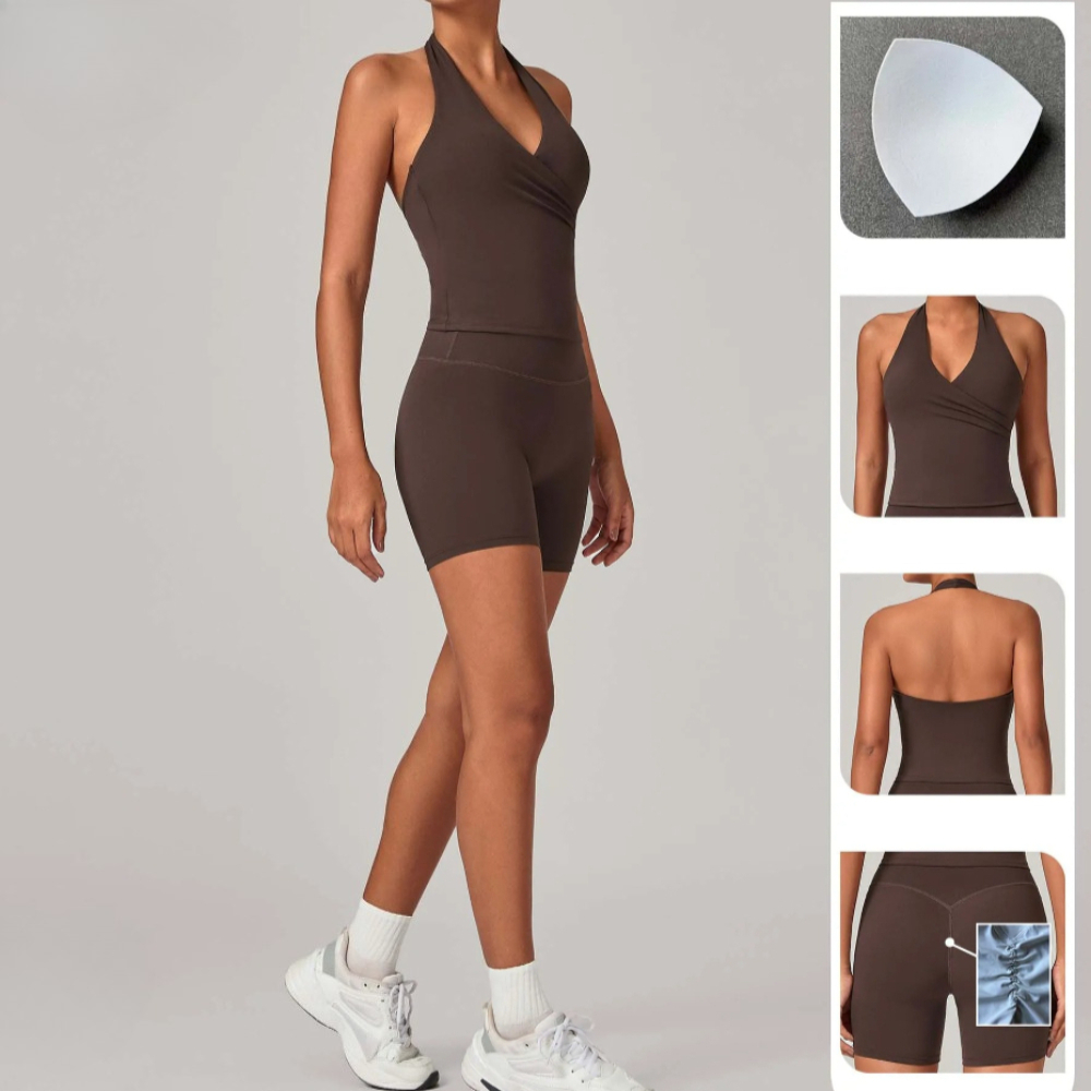 2ピース レディース ジム ジョギング スポーツセット ハイ - Running Gear Woman のレビューと価格