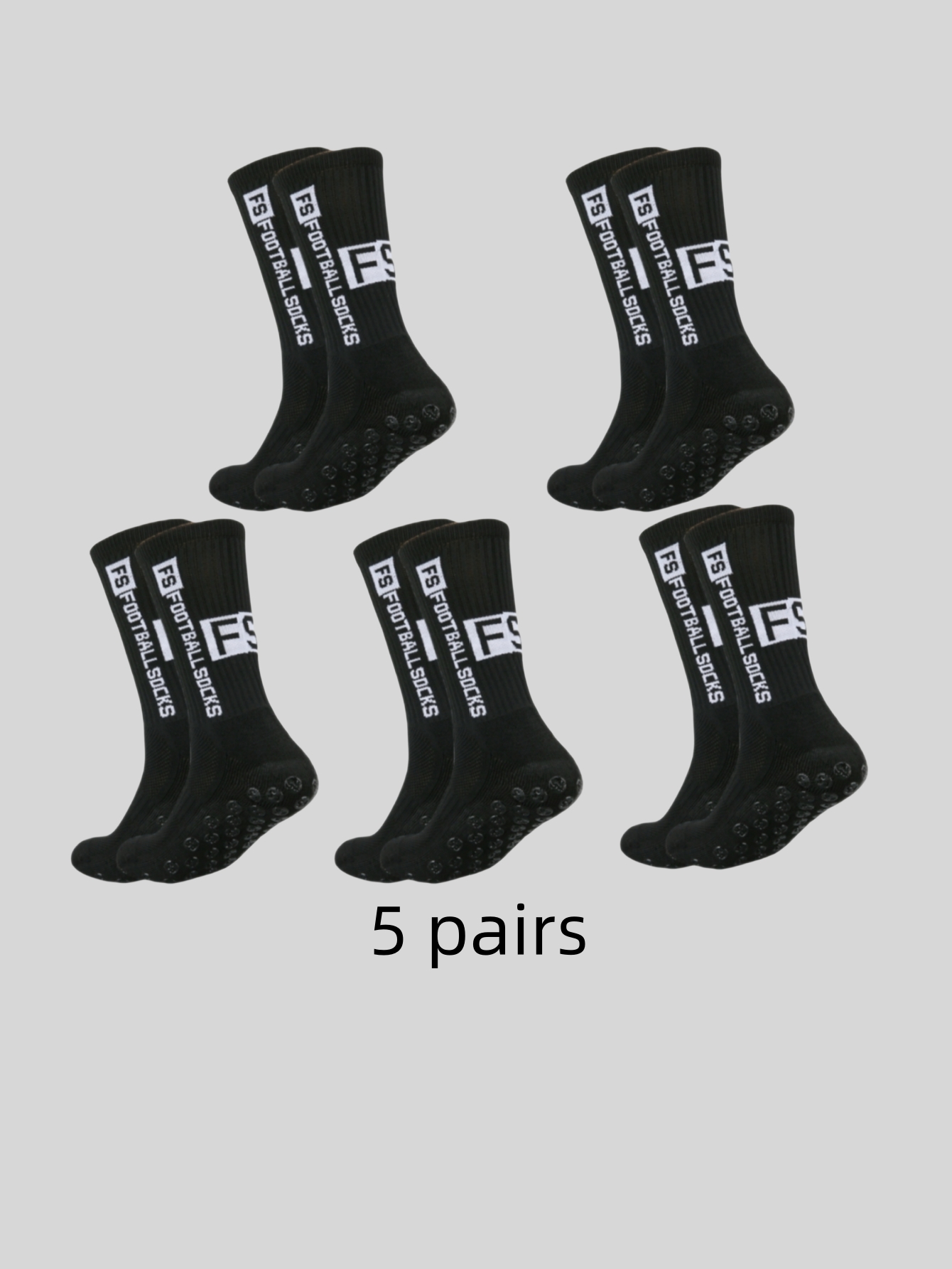 滑り止め、吸汗、防臭に効果的なマルチカラーの粘着ドット5組  - Anti Blister Sock のレビューと価格