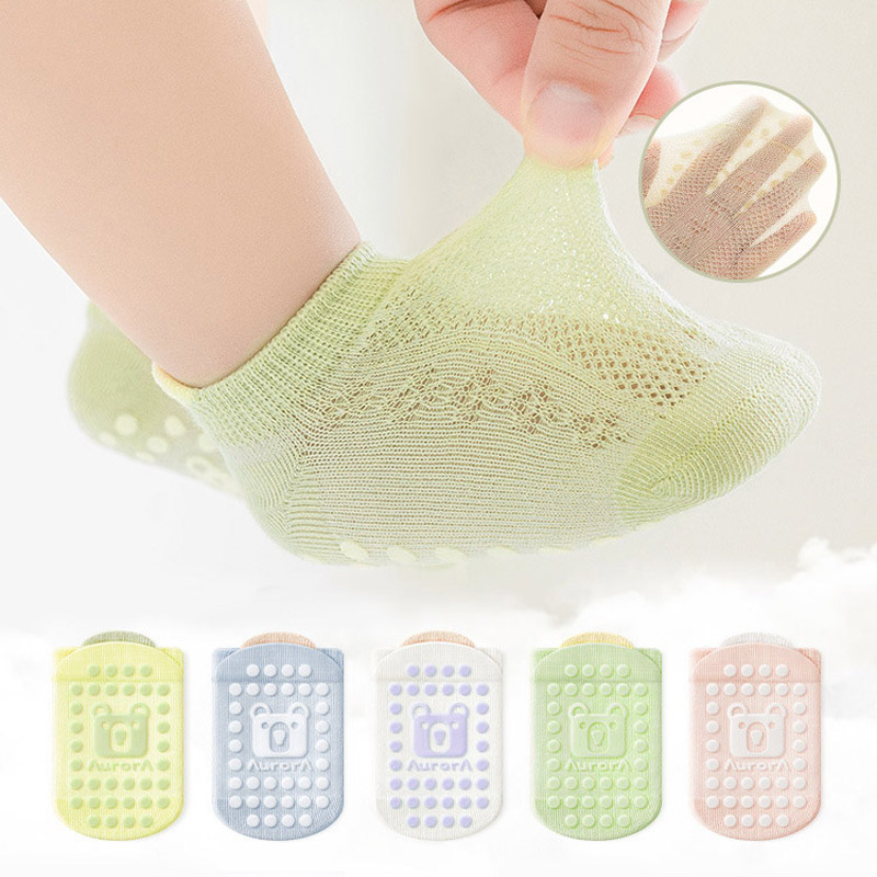 5 ペア子供ノンスリップ靴下かわいい漫画クマ柄子供男の子女の - Anti Blister Sock のレビューと価格