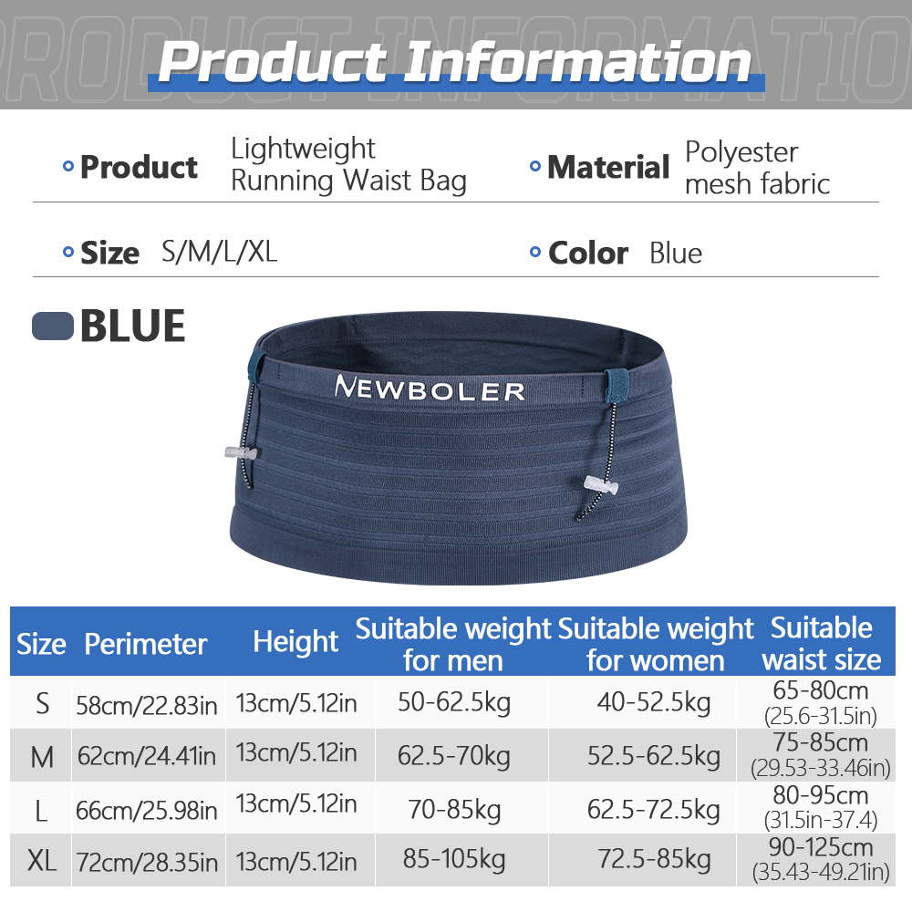 NEWBOLER 弾性スポーツウエストバッグパック軽量ランニ - Running Gear Belt のレビューと価格