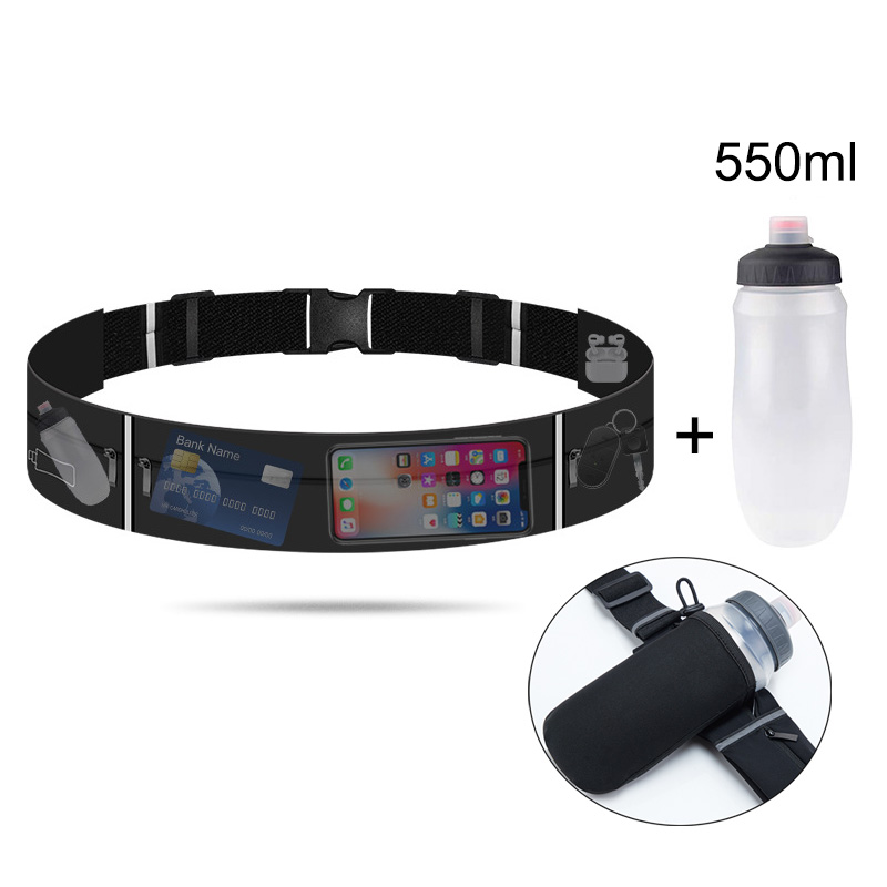 ランニングベルトウエストバッグ ウォーターボトル付き 550 - Running Gear Belt のレビューと価格