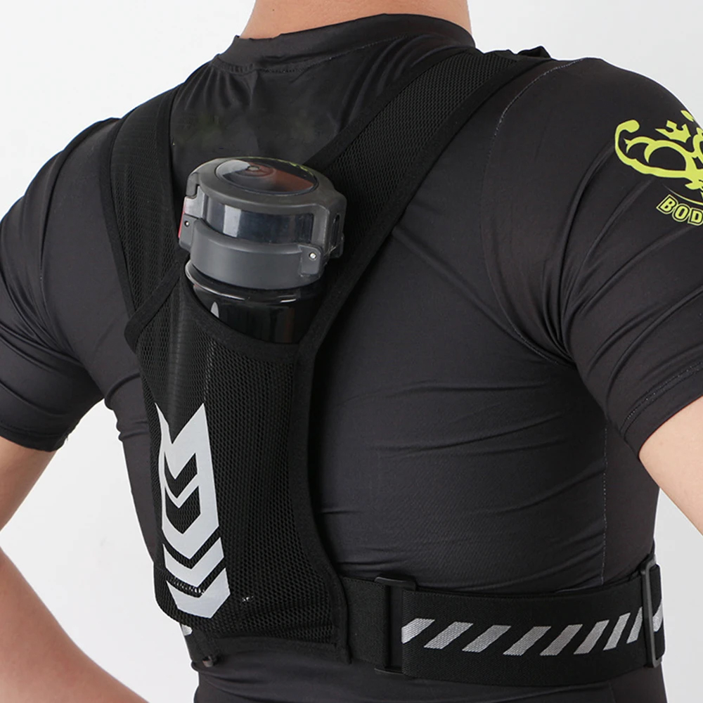 反射材付きランニングベスト（スマホホルダー＆キーポケット付き - Running Gear Satisfy のレビューと価格