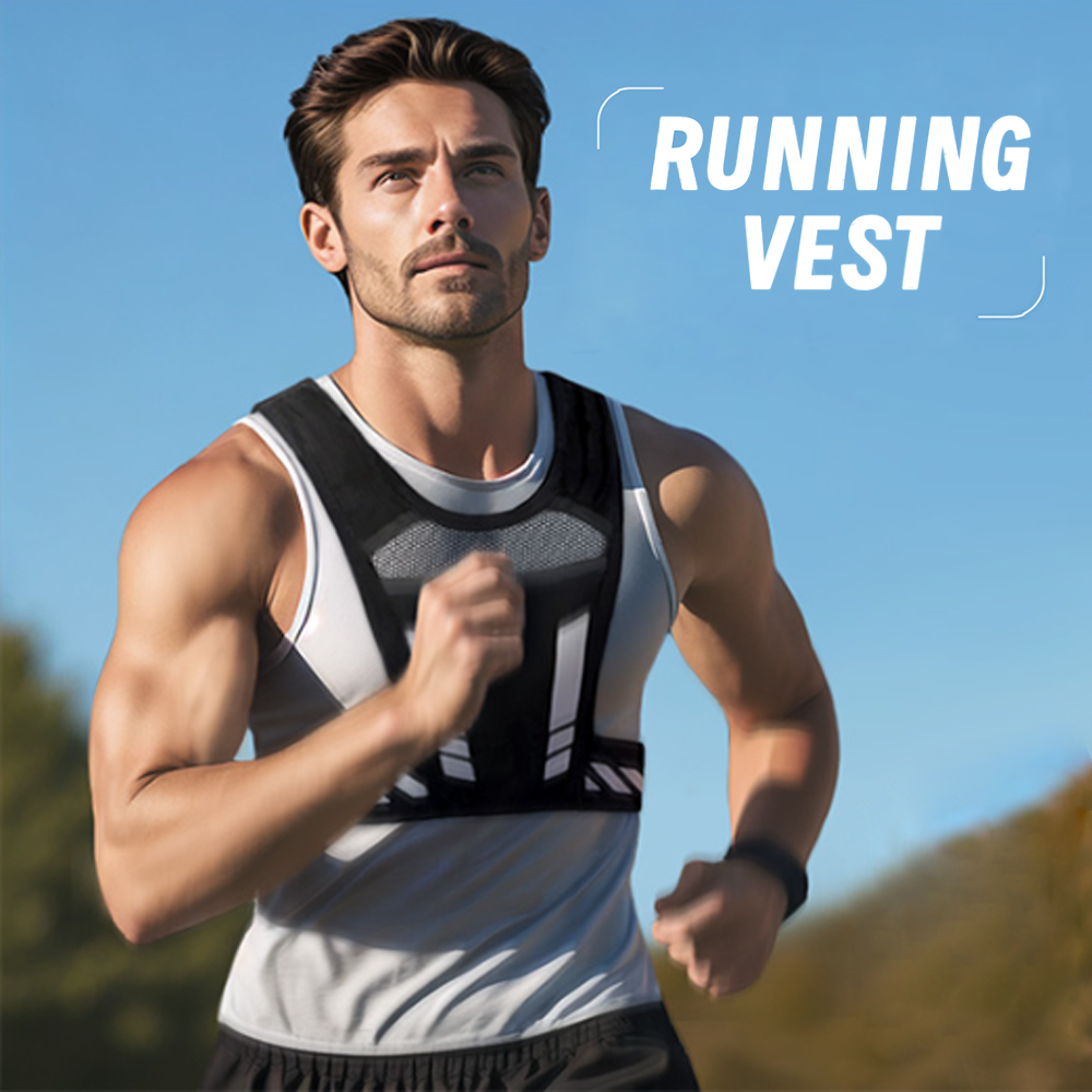 反射材付きランニングベスト（スマホホルダー＆キーポケット付き - Running Gear Satisfy のレビューと価格