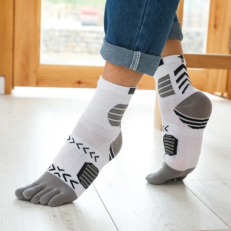 WRELS 1/3/5 ペアつま先ソックス男性通気性アンチス - Anti Blister Sock のレビューと価格