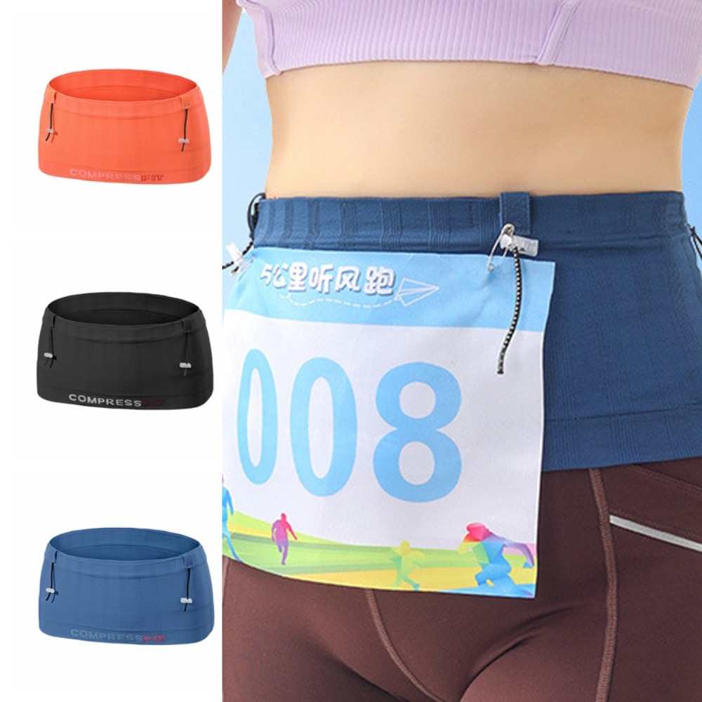 ランニングベルト目に見えないウエストバッグ薄型大容量マラソン - Running Gear Belt のレビューと価格