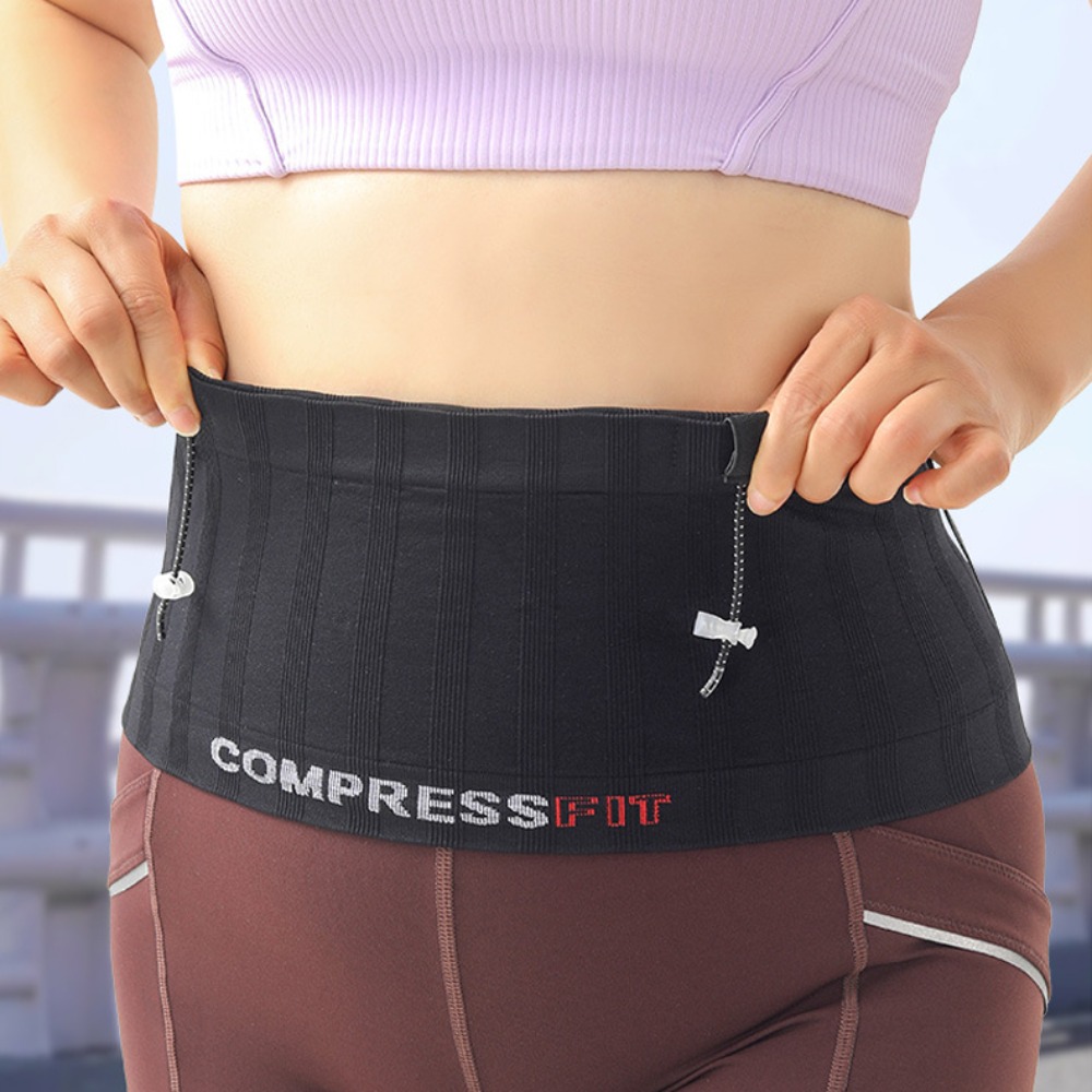 ランニングベルト目に見えないウエストバッグ薄型大容量マラソン - Running Gear Belt のレビューと価格