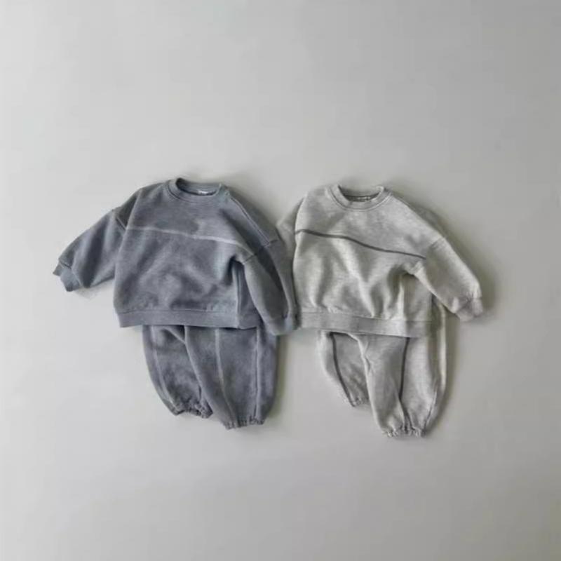 男の子と女の子のための綿のスウェットシャツとパンツのスーツ, - Running Gear For Kids のレビューと価格