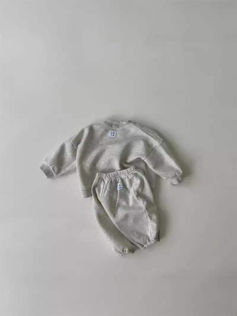 男の子と女の子のための綿のスウェットシャツとパンツのスーツ, - Running Gear For Kids のレビューと価格