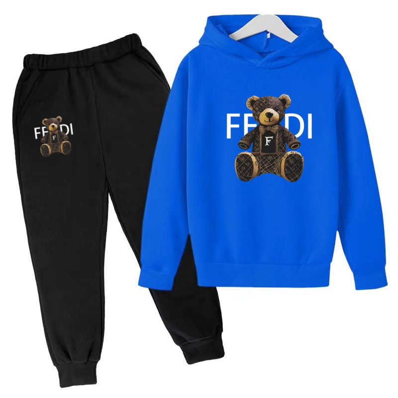 キッズプルオーバー秋服パーカー文字クマコート男の子女の子3- - Running Gear For Kids のレビューと価格