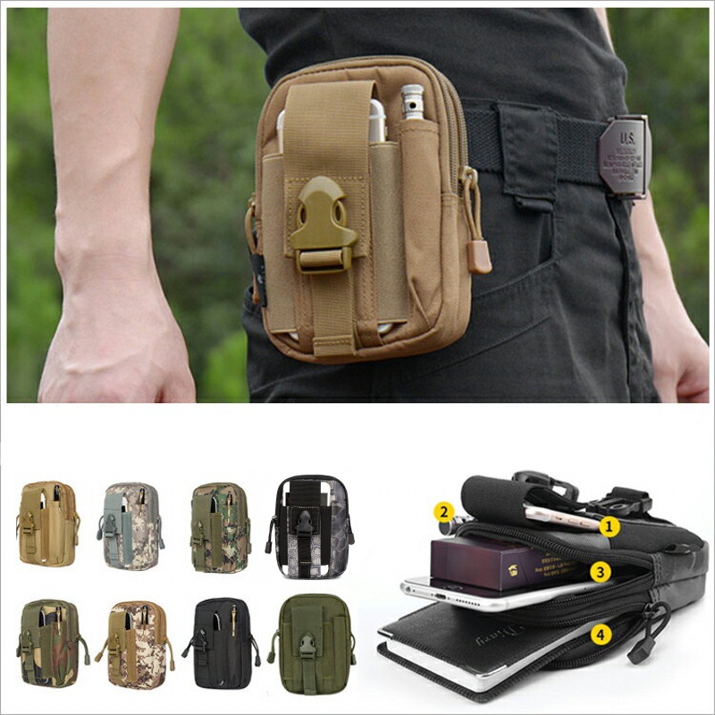 小さなモールポーチウエストパックバッグ電話ホルダーアウトドア - Running Gear Backpack のレビューと価格