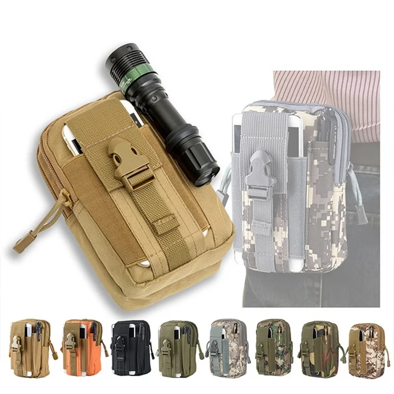 小さなモールポーチウエストパックバッグ電話ホルダーアウトドア - Running Gear Backpack のレビューと価格