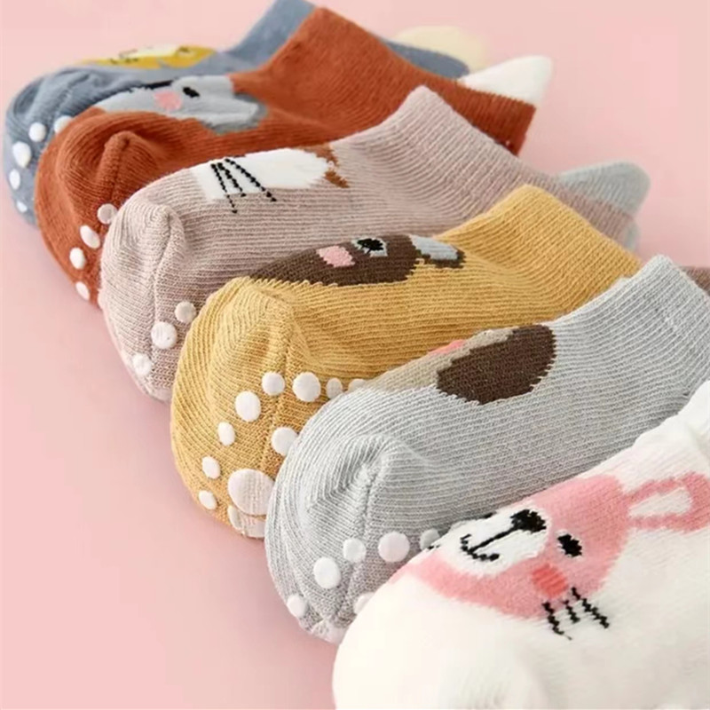 6 ペア/ロット新生児靴下キッズボーイズガールズ綿漫画ソフト - Anti Blister Sock のレビューと価格