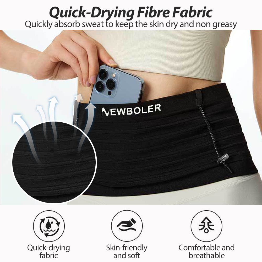 NEWBOLER 弾性スポーツウエストバッグパック軽量ランニ - Running Gear Belt のレビューと価格