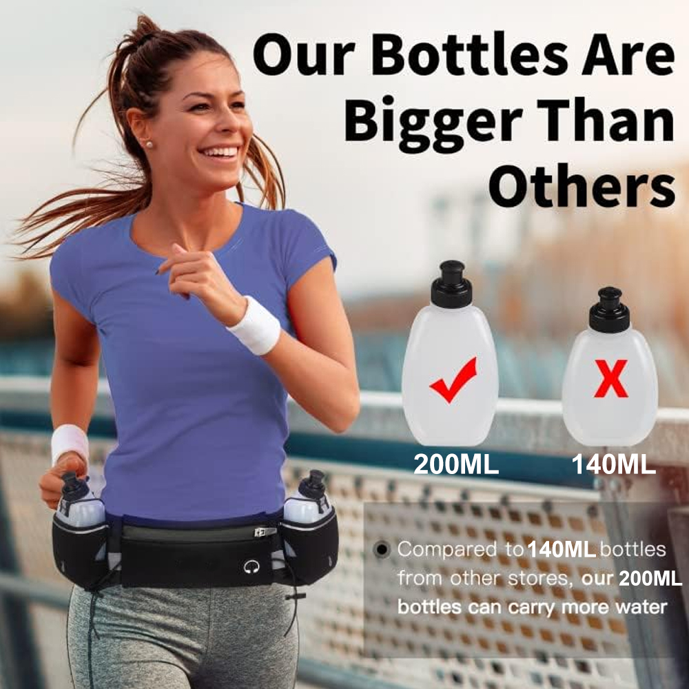ウォーターボトル付きランニングベルト1個、ファニーパックは7 - Running Gear Belt のレビューと価格