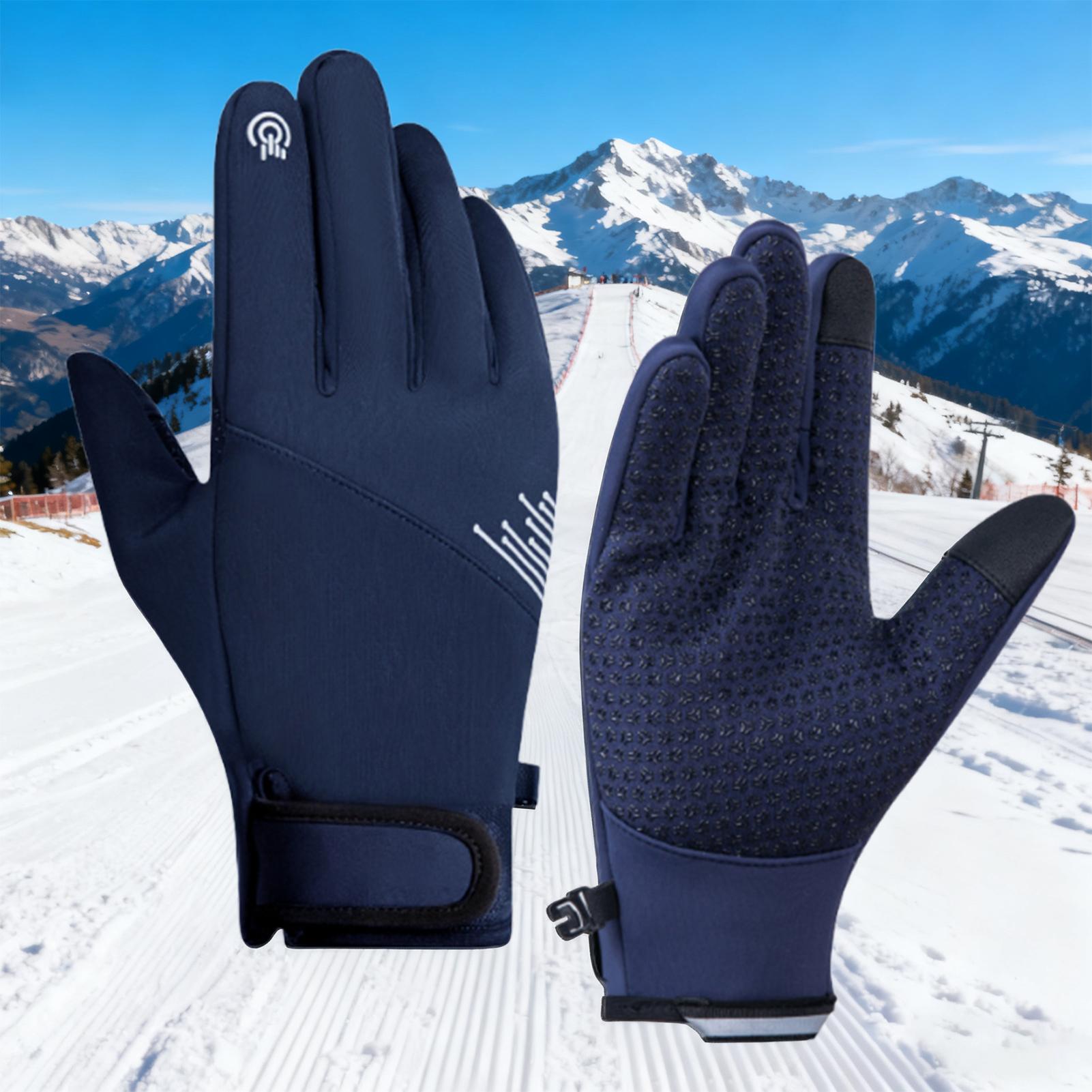 冬用手袋 メンズ 防風 タッチスクリーン対応 寒さ対策 スノ - Running Gear Cold Weather Men のレビューと価格
