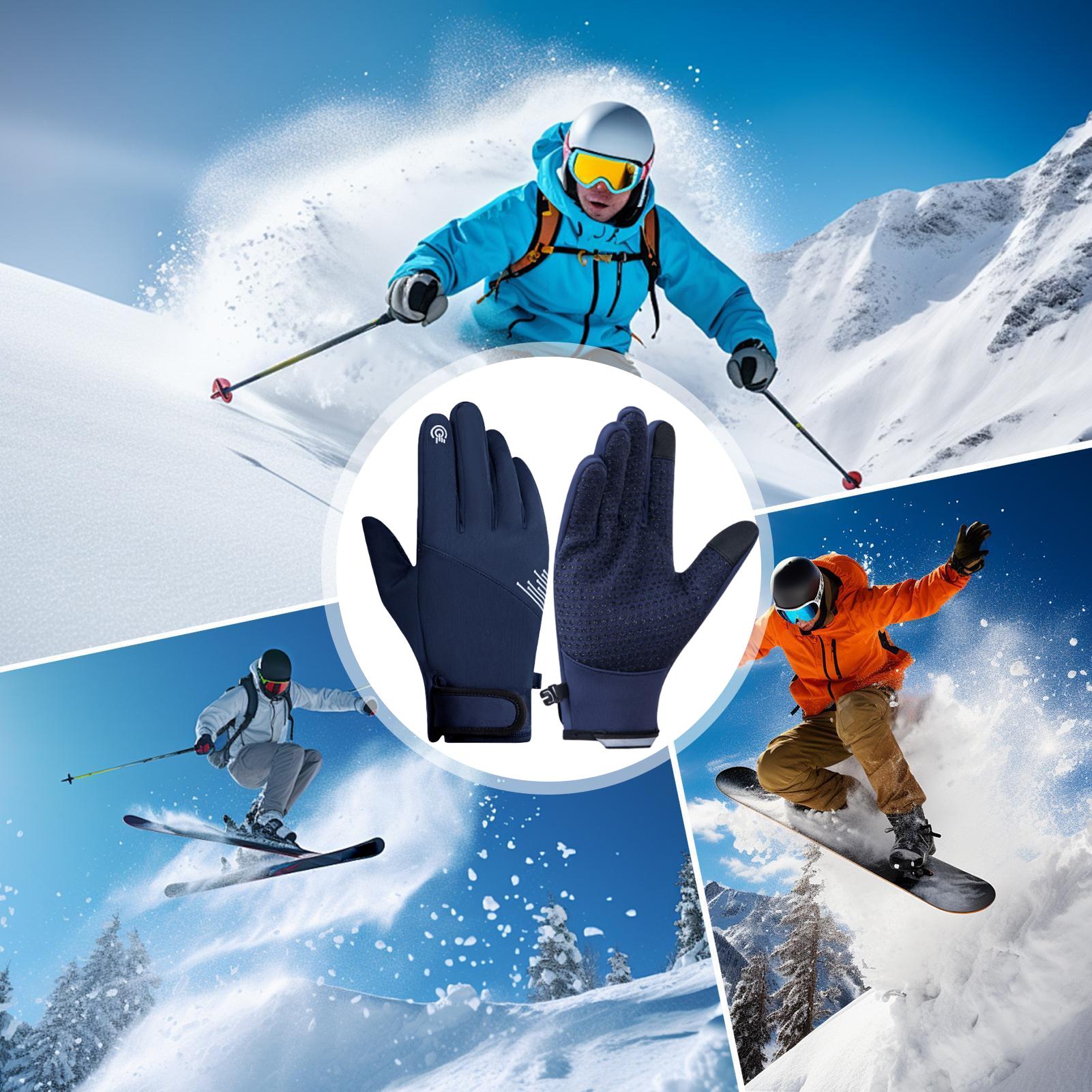 冬用手袋 メンズ 防風 タッチスクリーン対応 寒さ対策 スノ - Running Gear Cold Weather Men のレビューと価格