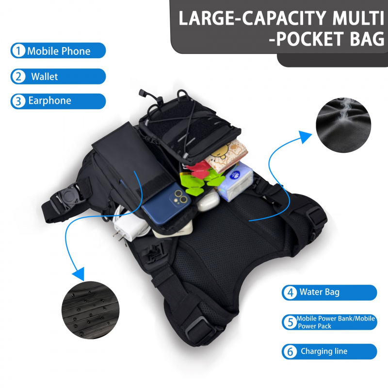 2026年新型タクティカルベストチェストバッグ、2Lウォータ - Running Gear Satisfy のレビューと価格