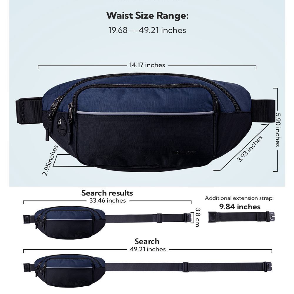 ウォーターフライ-男性と女性のための大きなファニーパック、ク - Running Gear Belt のレビューと価格