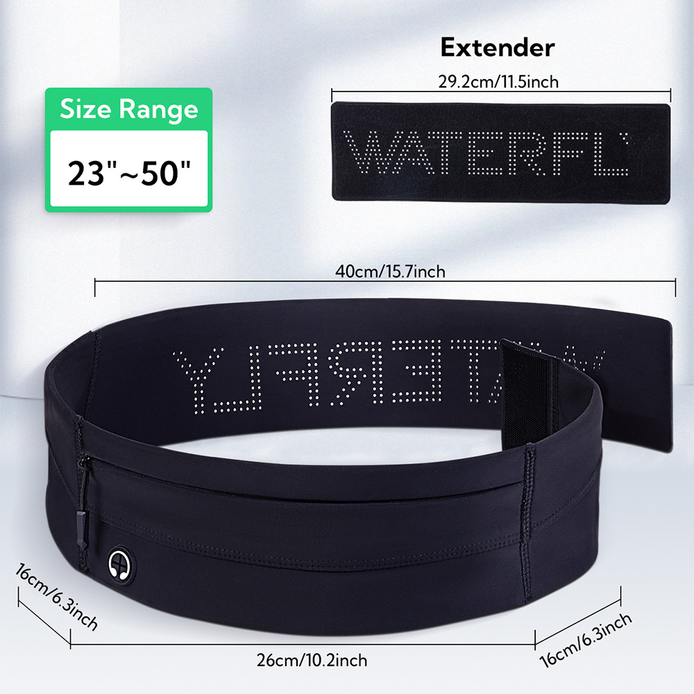 ウォーターフライ-男性と女性のためのランニングベルト,伸縮性 - Running Gear Belt のレビューと価格