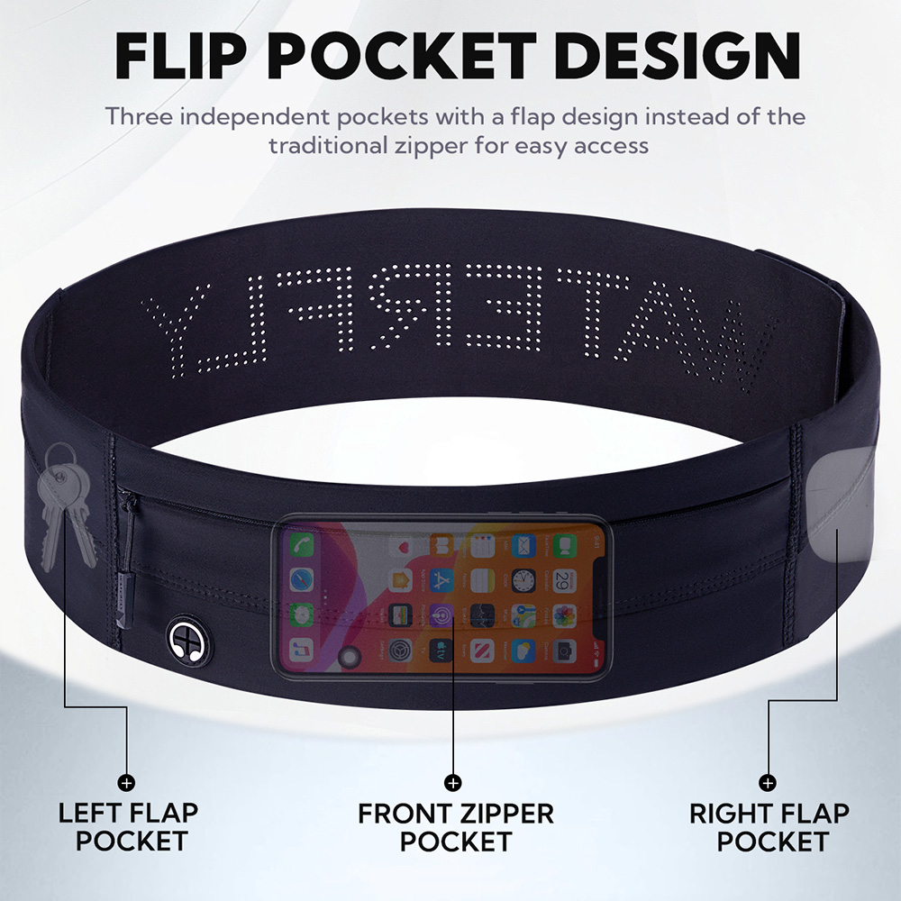 ウォーターフライ-男性と女性のためのランニングベルト,伸縮性 - Running Gear Belt のレビューと価格
