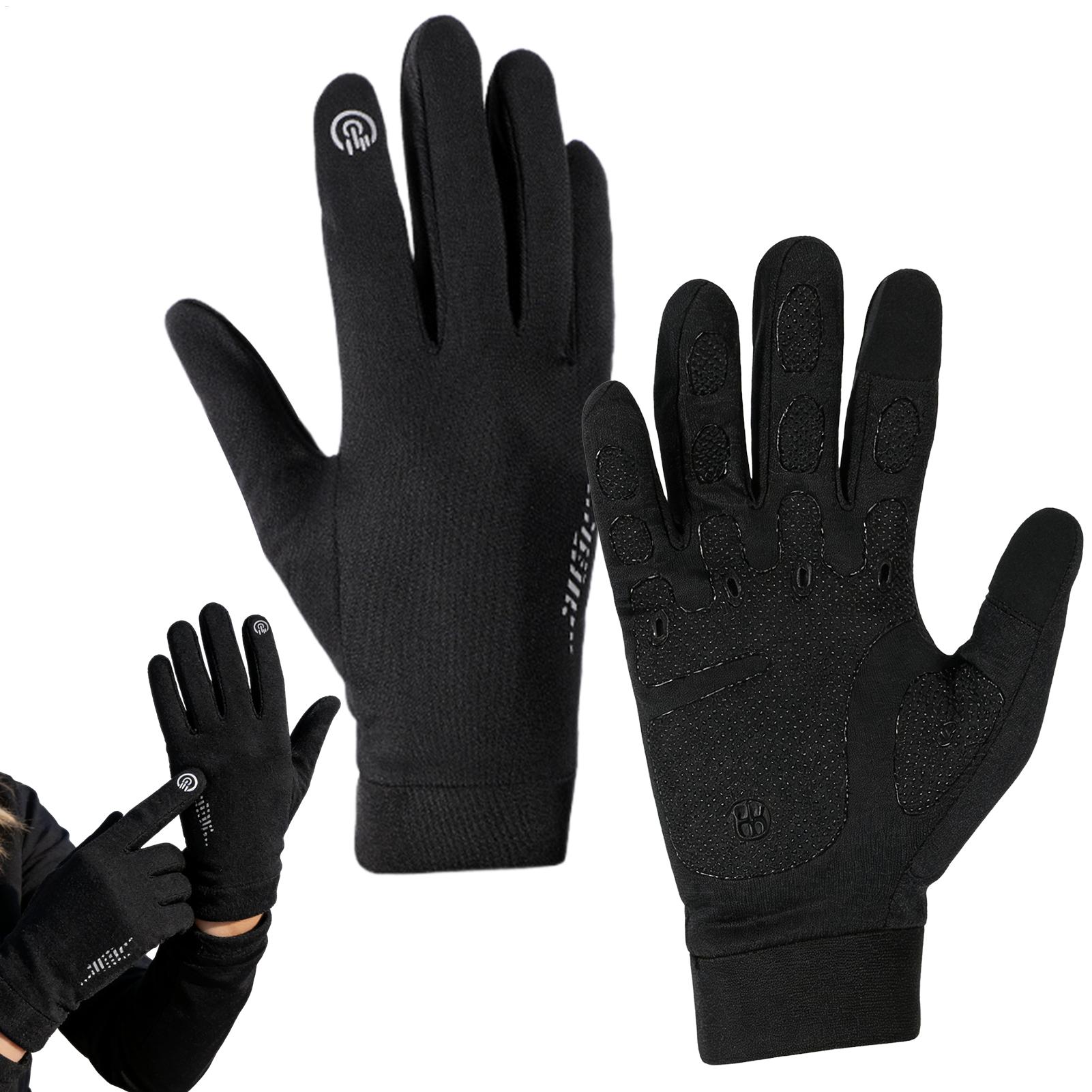 フルフィンガー防寒グローブ 冬用サイクリンググローブ タッチ - Running Gear Cold Weather Men のレビューと価格