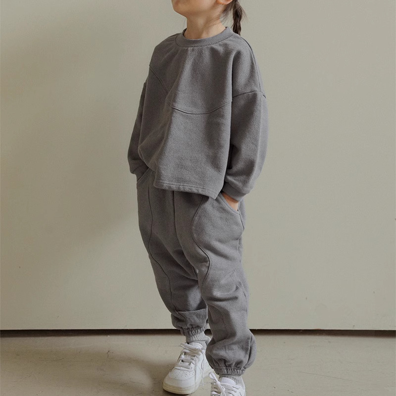 子供用フリーススウェットシャツとパンツ,厚手のスポーツセット - Running Gear For Kids のレビューと価格