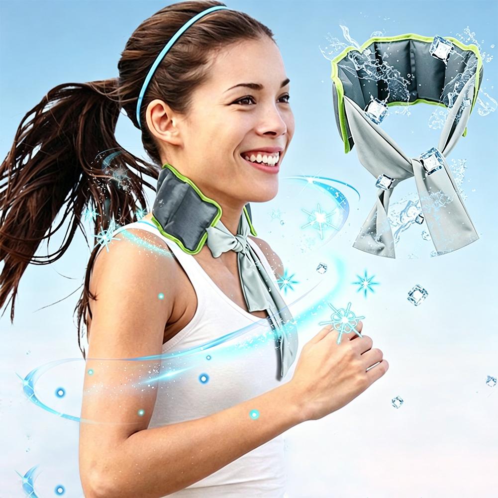再利用可能な冷却アイスネックラップ、冷感ジェルスカーフ、夏用 - Energy Gel Pack のレビューと価格