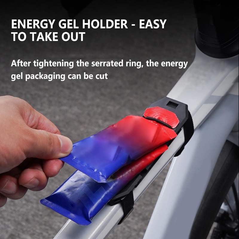自転車エネルギージェルホルダーポータブル弾性ロープ使いやすい - Energy Gel Pack のレビューと価格
